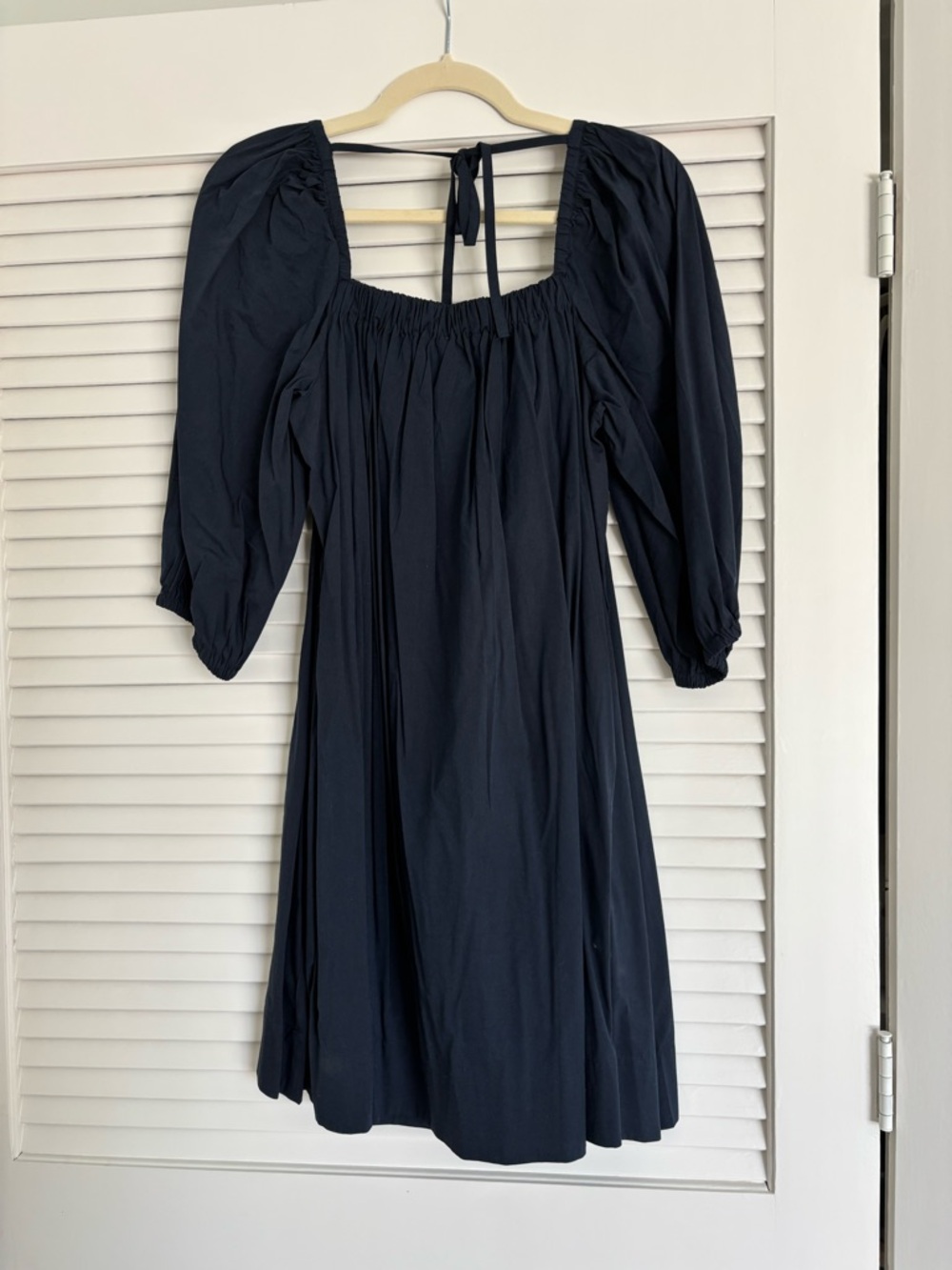NEW Madewell Navy Peasant Dress